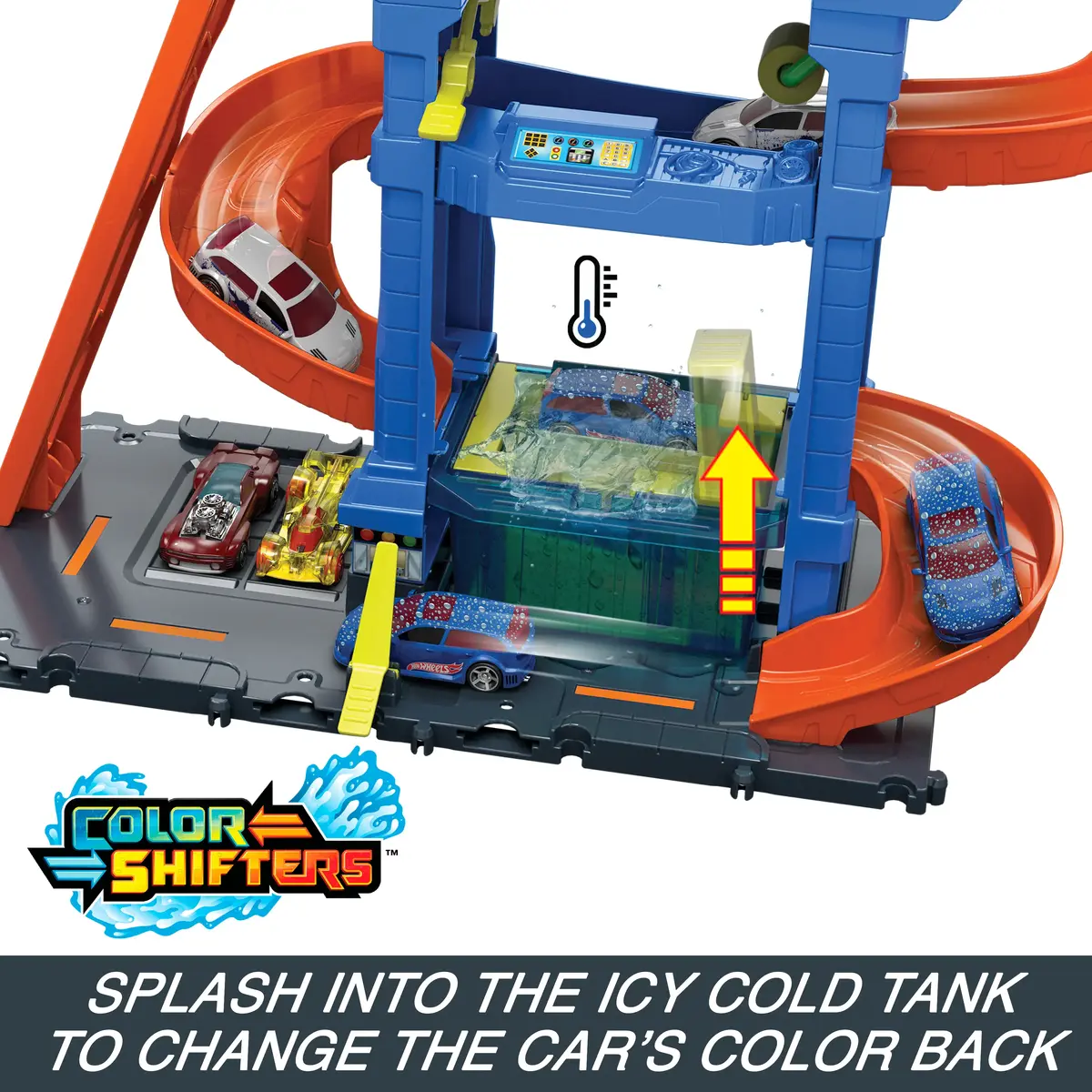 MATTEL Hot Wheels City Tunnel Twist Car Wash & Color Shifters Photo 4
