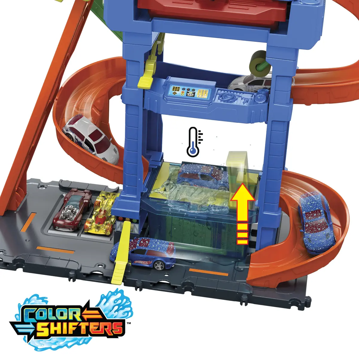 MATTEL Hot Wheels City Tunnel Twist Car Wash & Color Shifters Photo 6