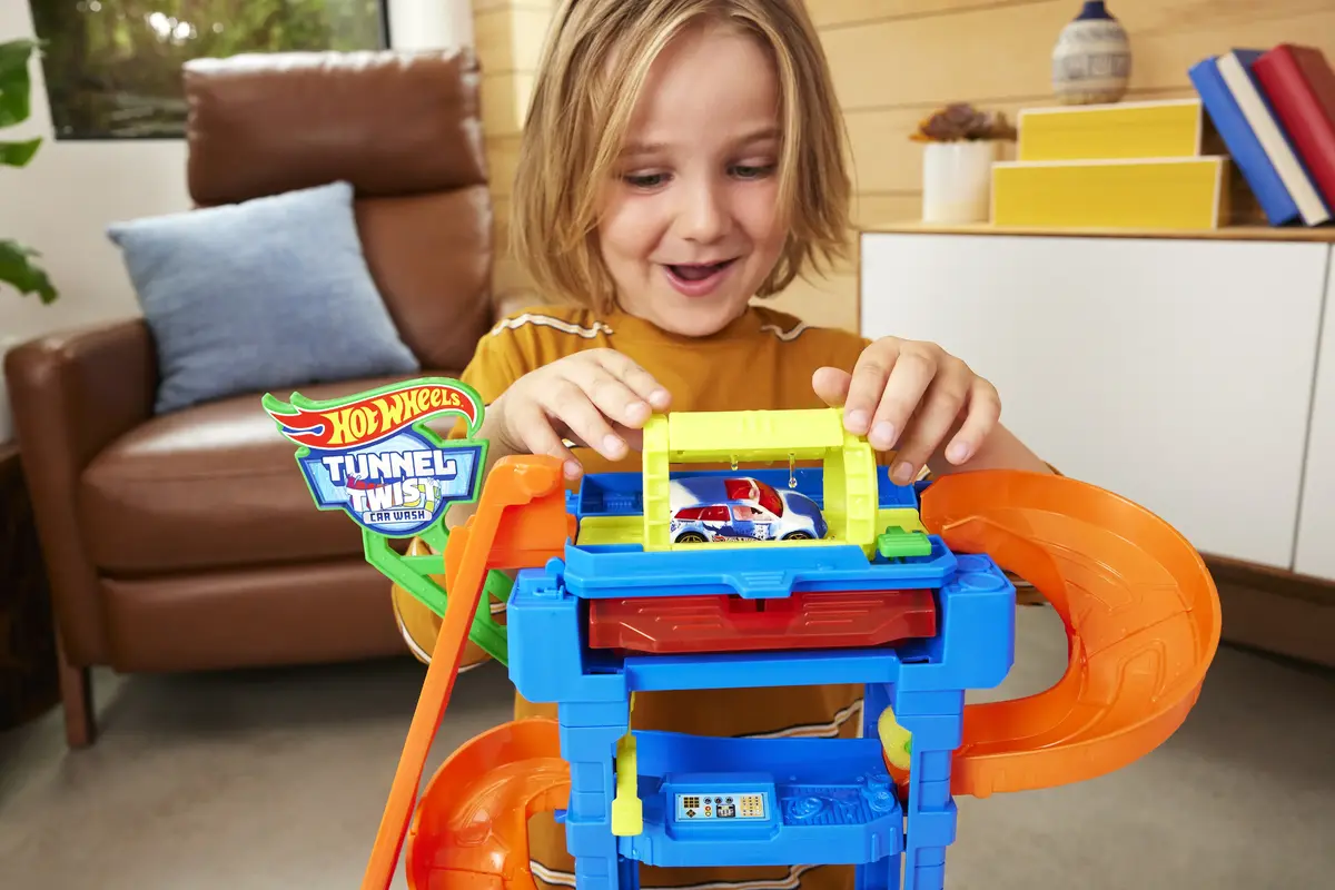 MATTEL Hot Wheels City Tunnel Twist Car Wash & Color Shifters Photo 13