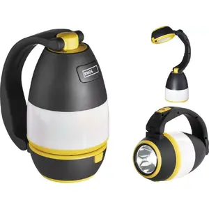 Daudzfunkcionāla kempinga LED lampa EMOS P4008, darbināma ar 3×AA baterijām, pārnēsājama