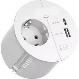 Сетевой удлинитель Bachmann Loop 938.303 с 1x розеткой CEE7/3 и 1x USB A/C 22W