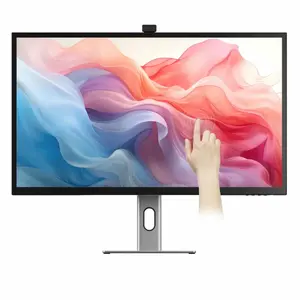 Компьютерный монитор ALOGIC 32C4KPDWT 32 Дюйма 4K Ultra HD Сенсорный экран LED IPS Встроенный USB-концентратор Крепление VESA Регулировка высоты Черный Серебристый