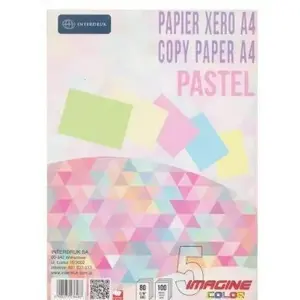 Copy paper INTERDRUK A4 80 g/m² Pastel mix 100 sheets