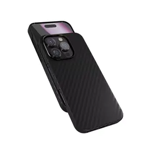 Чехол для iPhone 16 Pro Epico Mag+ Carbon, чёрный