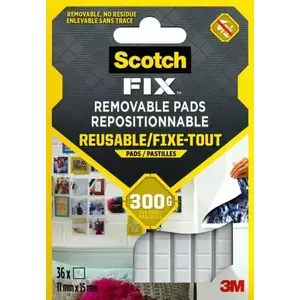 Mounting pad 3M Scotch 7100263372 Indoor White 11mm x 15mm