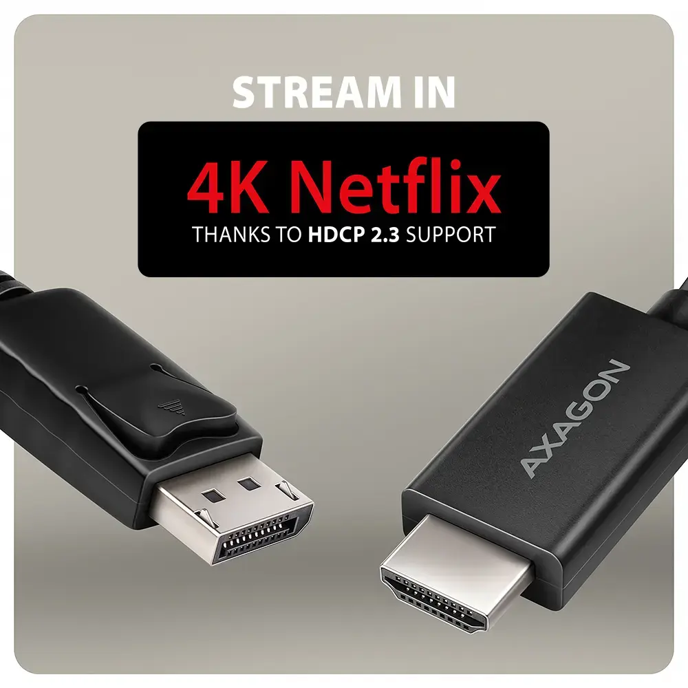 Axagon RVD-HI20C2 DP uz HDMI kabelis Photo 5