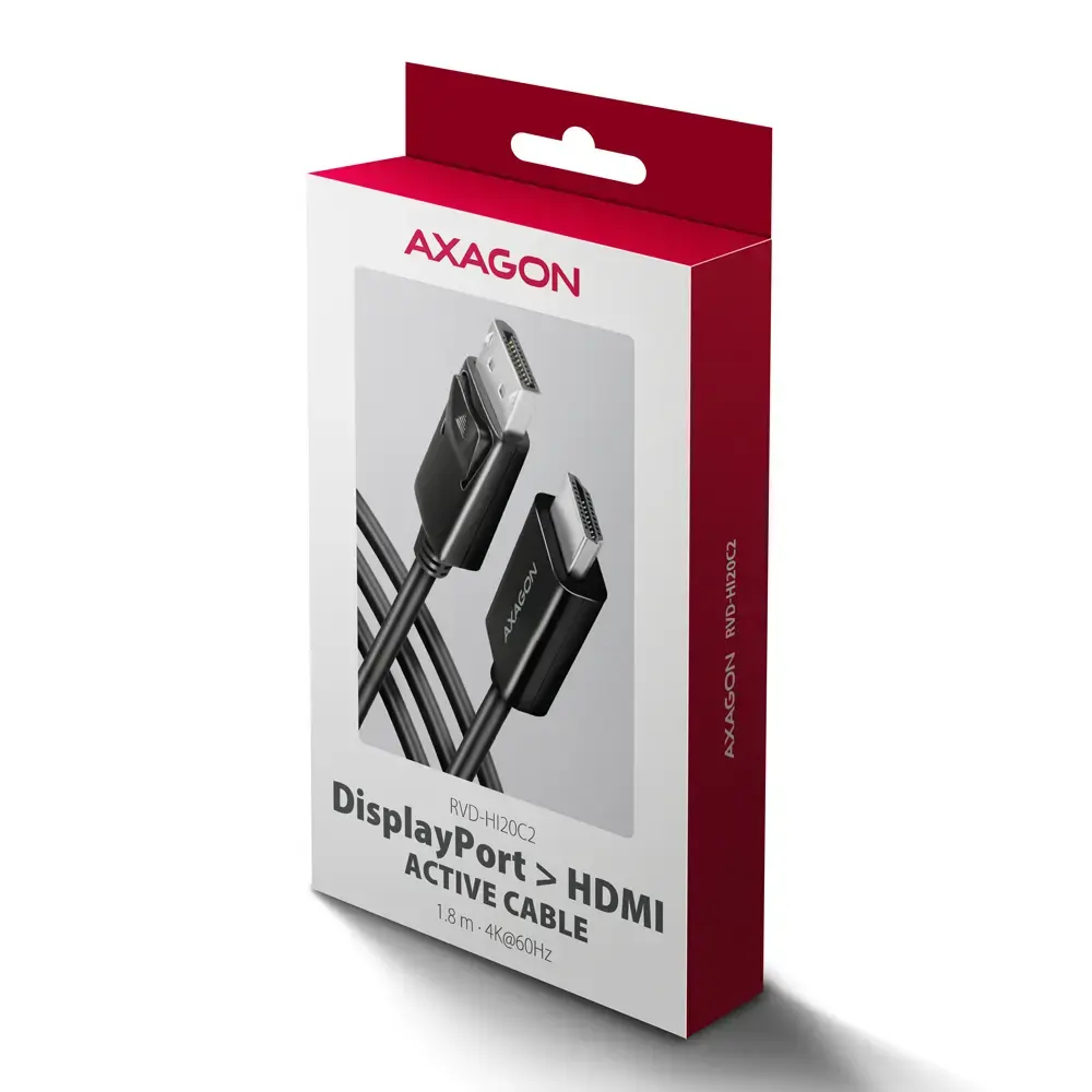 Axagon RVD-HI20C2 DP uz HDMI kabelis Photo 7