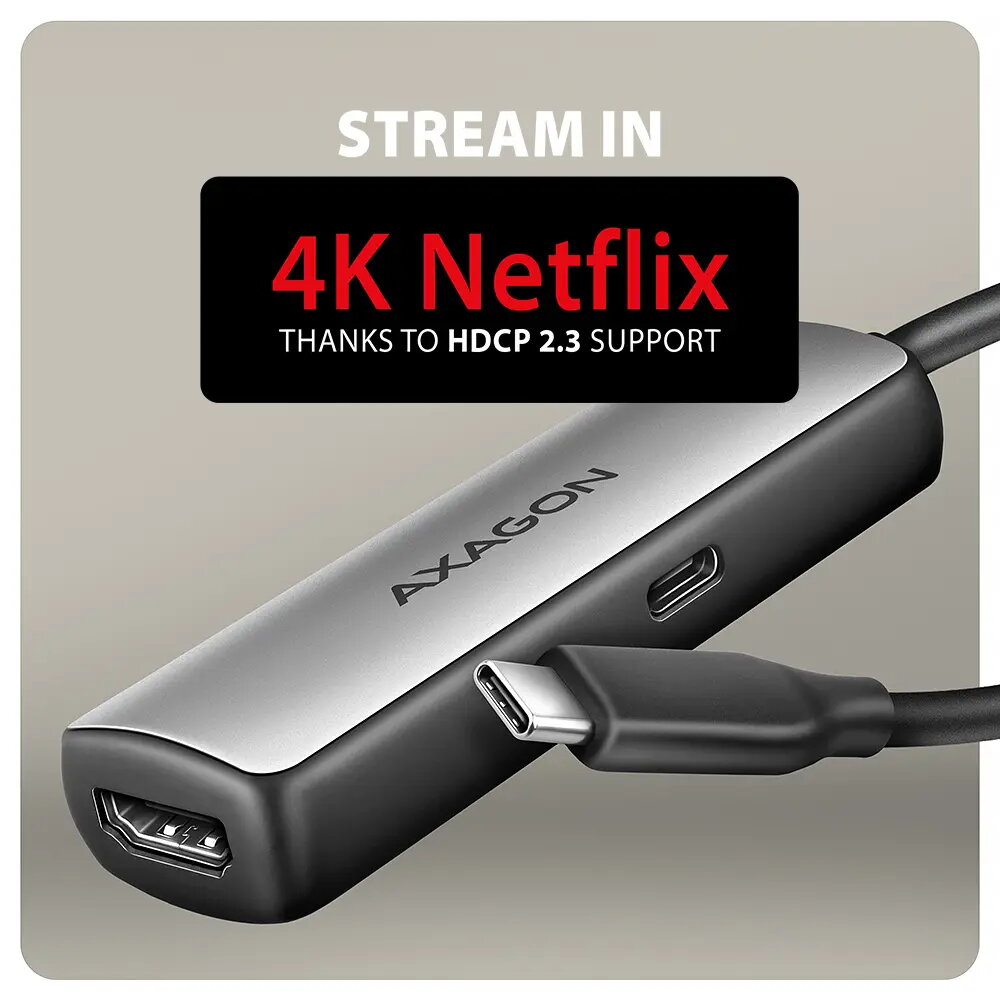 Адаптер USB-C на HDMI 2.1 Axagon RVC-HI8KPD Photo 6