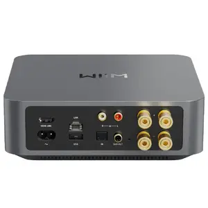 Stereo streaming amplifier WiiM Amp Pro Dark Grey — Wi‑Fi, Bluetooth 5.3, AirPlay 2, Spotify Connect, HDMI ARC, optical in, sub out