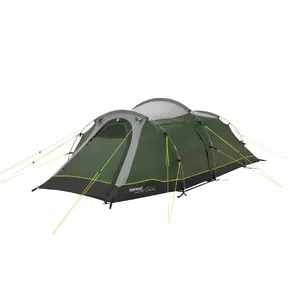Tunnel tent Outwell Earth 3 Plus — 3-person, green, tunnel design with separate sleeping and living areas