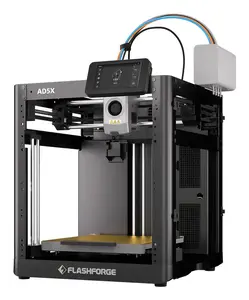Flashforge Adventurer 5X 3D Printer, PLA/PETG/TPU support, 0.1-0.4 mm layer resolution, Black