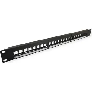 19" Keystone Module Holder VALUE 26.99.0368 1U 24 ports