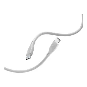 USB-C to USB-C cable Cellularline Soft 1.2 m, grey