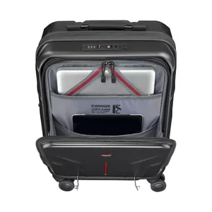 Жесткий ручной чемодан Wenger Amplix 653323 — черный, компактный для ручной клади