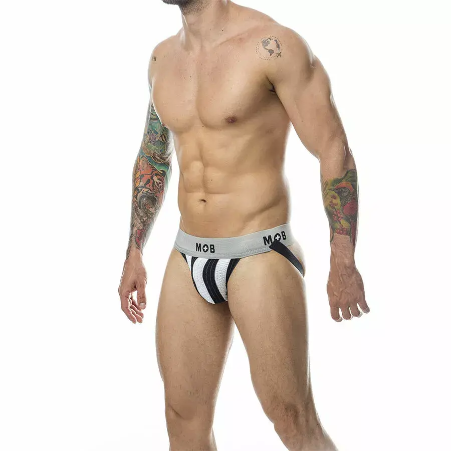 Jockstrap Mob Classic Stripe белый размер S Photo 2