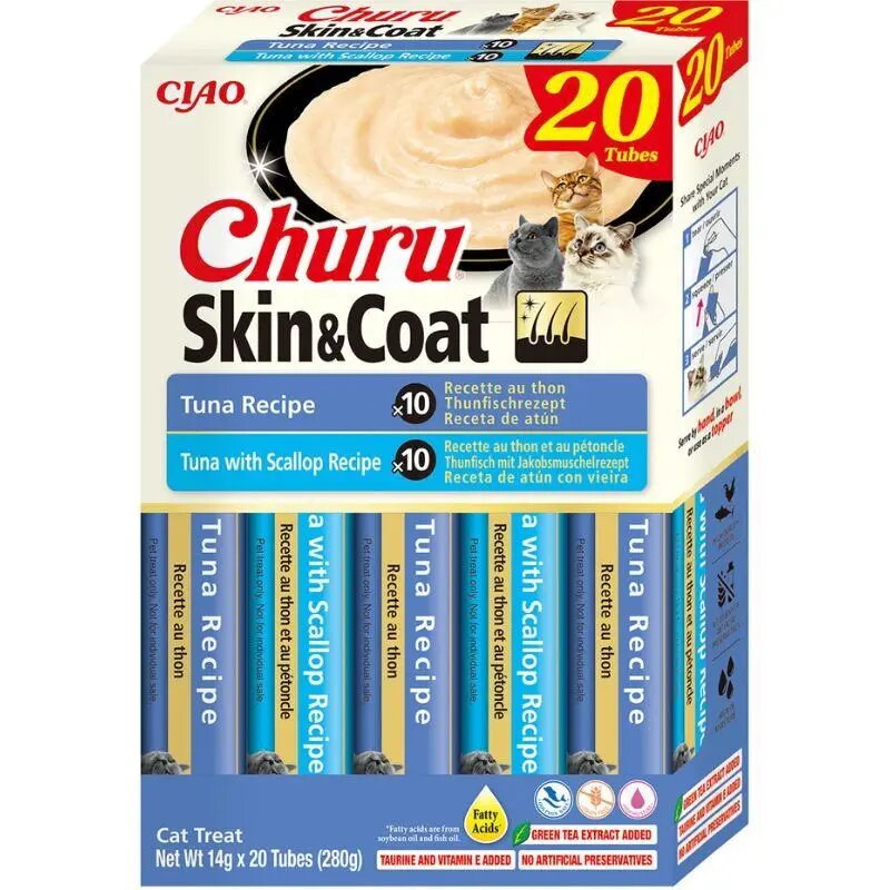 Kaķu kārums INABA Churu Skin &