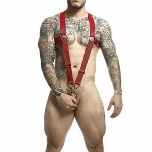 Портупея Mob DNGEON CROSS BACK RED One Size — нагрудная/поясная ременная система