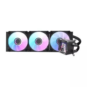 Darkflash CPU water cooler DV360S 360mm radiator, RGB lighting, black