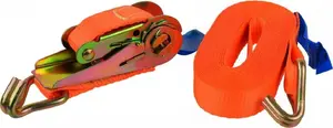 Cargo strap with ratchet GEKO G02385 — 5 m length, 1 t working load, 25 mm webbing