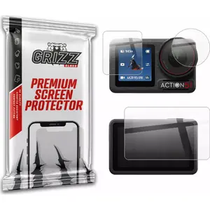 Tempered ceramic protective film GrizzGlass CeramicFilm for DJI Osmo Action 5 Pro — screen protector