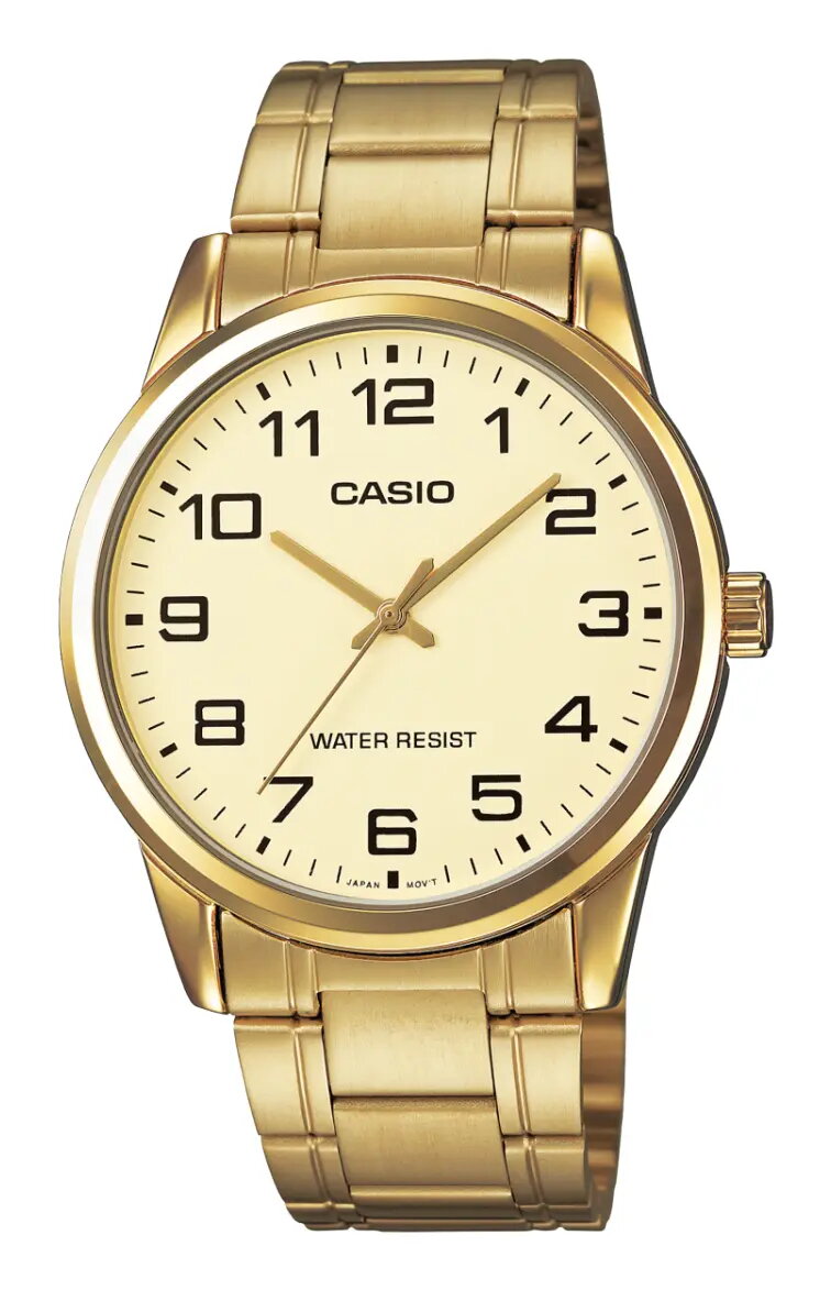 Casio Standard MTP-V001G-9B rokas pulkstenis zelta