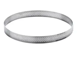 Cake ring de Buyer D-3099-09 — round stainless steel baking mould 245×20 mm