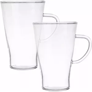 Glass set for latte Termisil — 2 glasses, 400 ml each