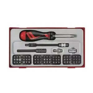 Screwdriver set Teng Tools 74-piece interchangeable bits 144030103