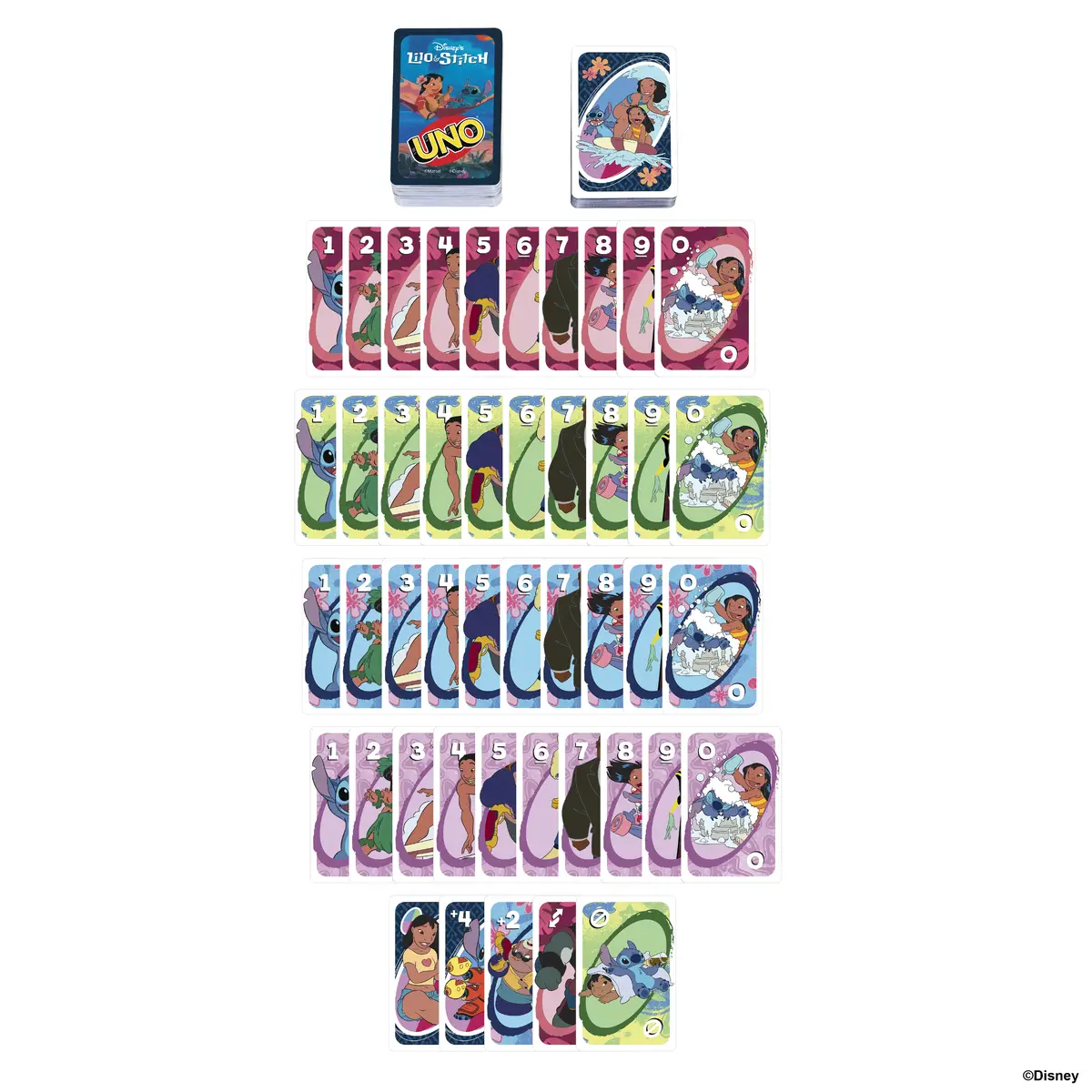 Kāršu spēle MATTEL UNO Disney’s Lilo and Stitch Photo 4