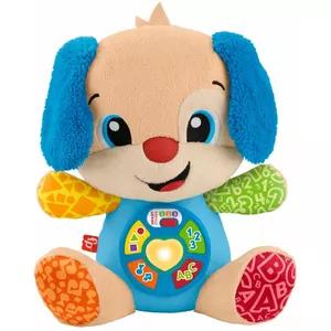 Интерактивная обучающая игрушка MATTEL Fisher-Price Learn & Laugh Puppy JFD27 — подсветка, звуки, кнопки для раннего обучения