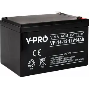 Sealed Lead-Acid Battery Volt AGM 12V 14Ah VPRO — Rechargeable 12 V 14 Ah