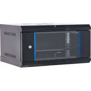 Wall-mounted 19" server rack cabinet NETRACK 6U 400mm ECO-Line black