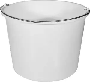 Plastic Bucket 12 L White, No name, model WIA PL 12BL