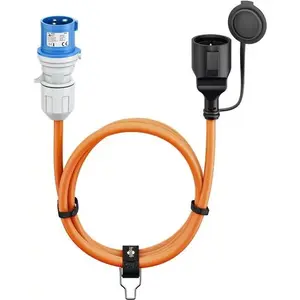 CEE adapter cable WENTRONIC 76223, 1.5 m for camping, CEE connector power extension