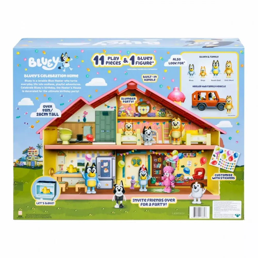 TMTOYS Playset Bluey Family Home Celebration BLU17669 Photo 7