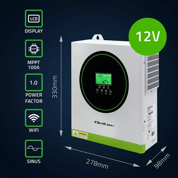 QOLTEC 1500W солнечный гибридный инвертор 53863 Photo 2