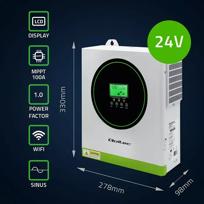 Автономный солнечный инвертор QOLTEC 3500W 53864 Photo 2
