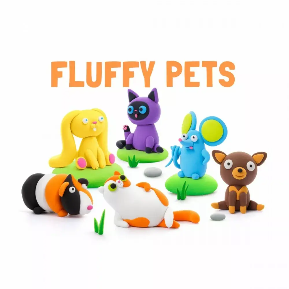 Modelēšanas māls TMTOYS Hey Clay Cat HCL30112CEE Photo 3