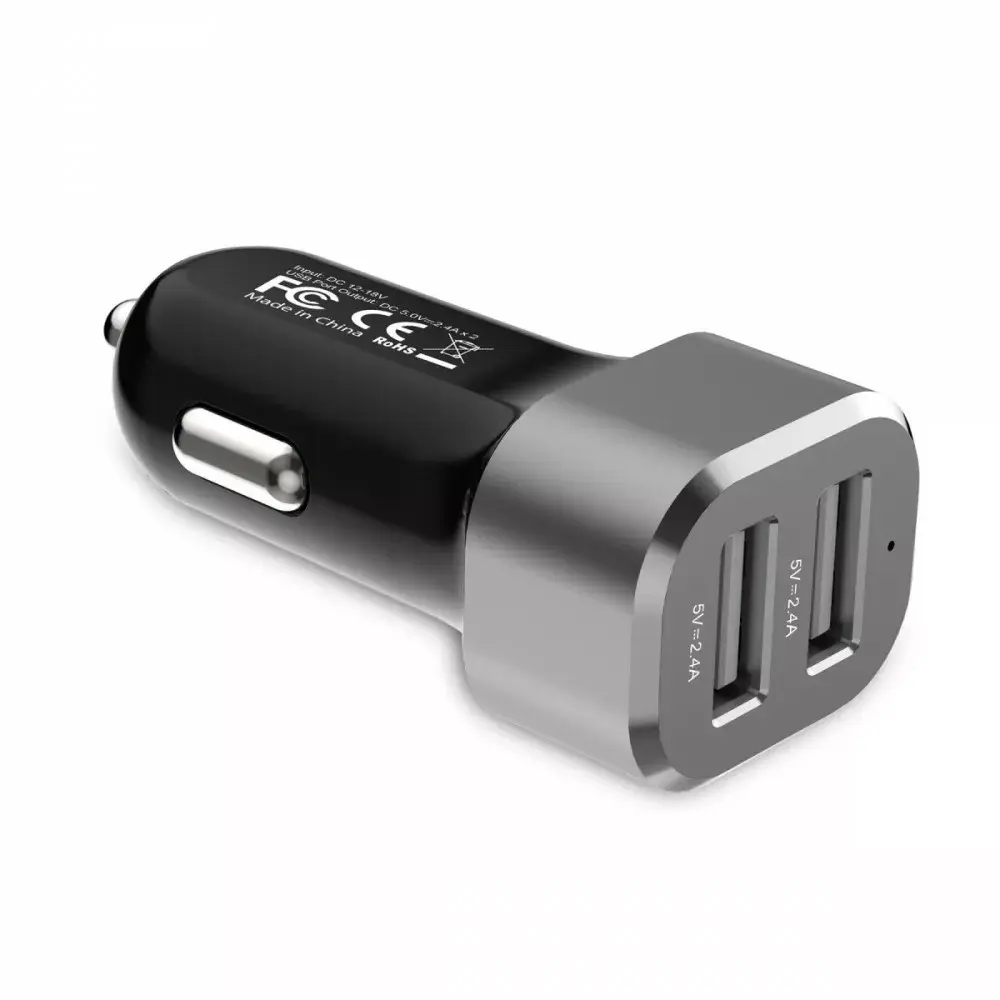 Автозарядка Crong CRG-PWRC-USB24-ALU Photo 2