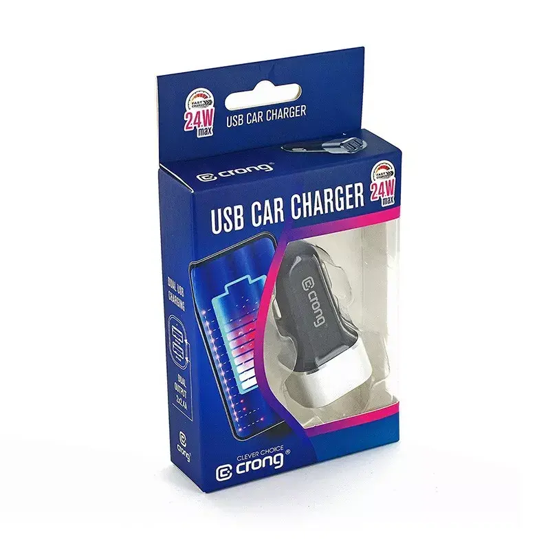 Автозарядка Crong CRG-PWRC-USB24-ALU Photo 4