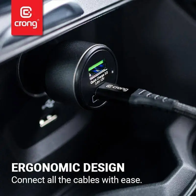 Car Charger Crong CRG-PWRC-USBC63-BLK Photo 5