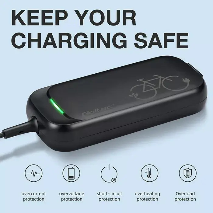Charger QOLTEC 50333 for e-bike 36V/42V 2A Photo 5