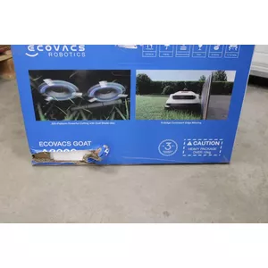 РАСПРОДАЖА. Ecovacs GOAT A3000 LiDAR Газонокосилка, робот, до 400 м², двойной LiDAR + камера, белый/черный | Ecovacs | Газонокосилка | GOAT A3000 LiDAR | УДАЛЕННАЯ УПАКОВКА | 5000 Ач