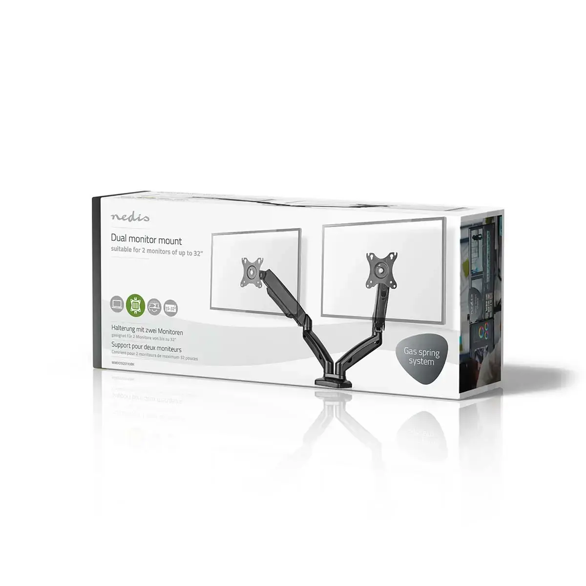 Monitoru statīvs Nedis MMDOSGS110BK Photo 8