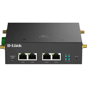 D-Link DWM-314-G ar vadiem pievienojams rūteris 4 Gigabit Ethernet Melns