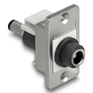 DeLOCK keystone module 90885 Flat Black Silver White DC 5.5 x 2.1