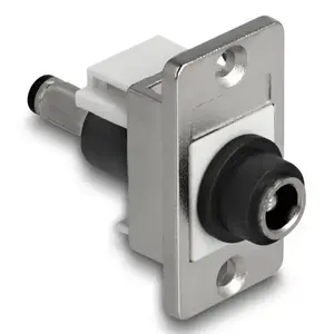 DeLOCK 90887 keystone module Flat Black Silver White DC 5.5 x 2.5