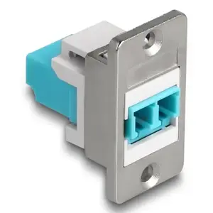 DeLOCK keystone module 90888 Flat Aqua Silver White LC