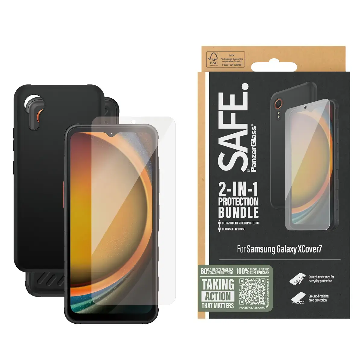 PanzerGlass SAFE. by 2‑in‑1 priekš Samsung Galaxy XCover7 Photo 2