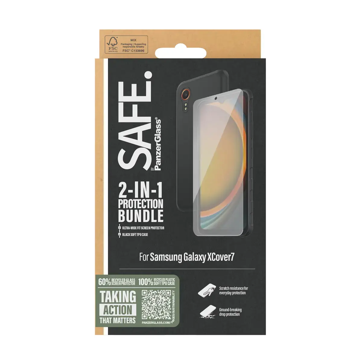 PanzerGlass SAFE. by 2‑in‑1 priekš Samsung Galaxy XCover7 Photo 3